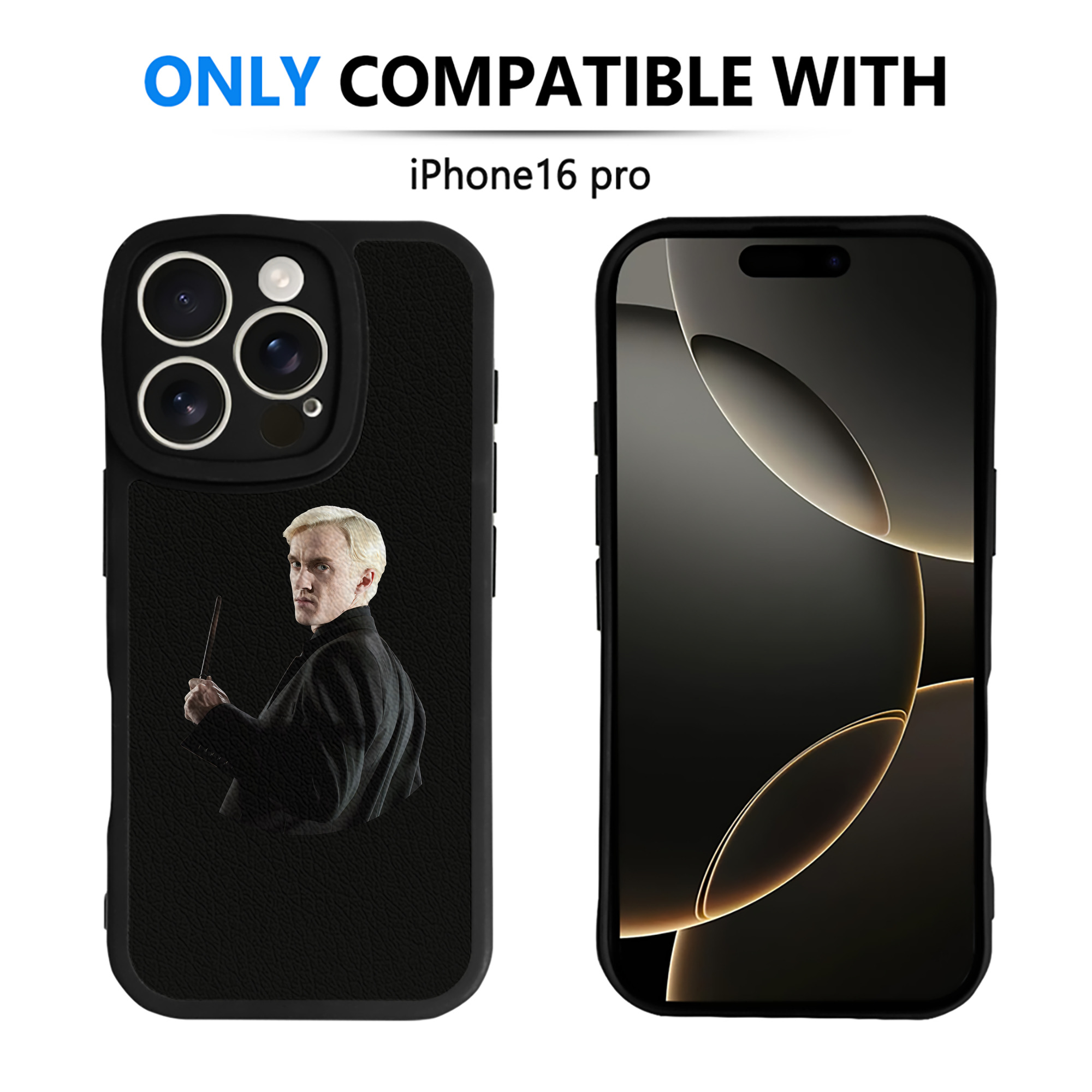 （画像用） Harry Potter ハリー・ポッターシリーズ 【iPhone 16シリーズ対応】シリコンスマホケース（レザー調） 材質：シリコン